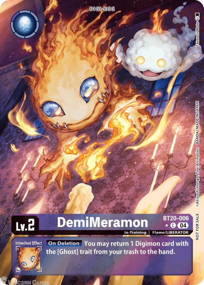 BT20-006 DemiMeramon : Common Digimon Card : BT19-20: Special Booster ...