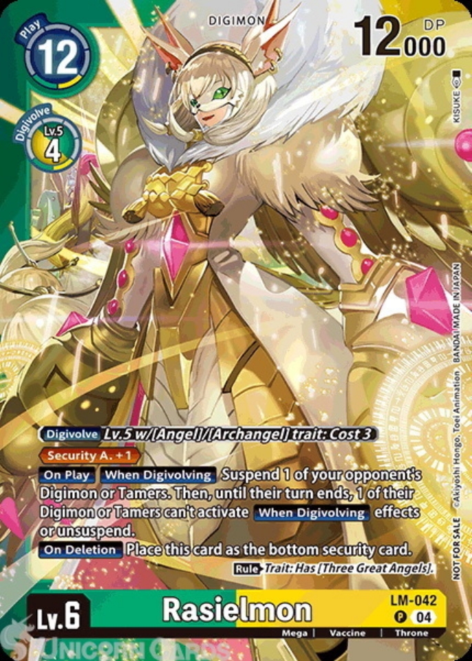 LM-042 Rasielmon : Promo Digimon Card : BT21: Booster World Convergence ...