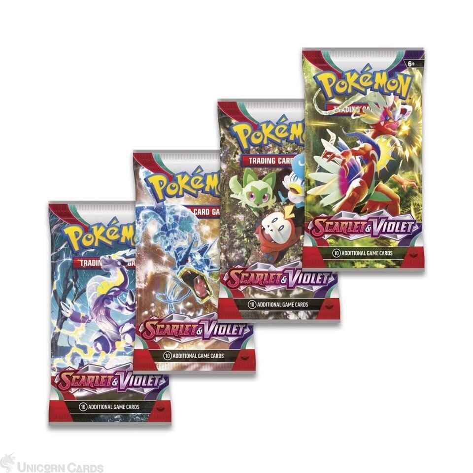 Pokemon TCG: Scarlet & Violet - Base Set x4 Booster Packs : All