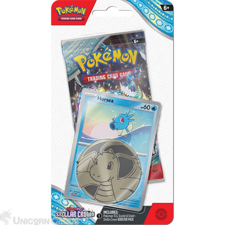 Scarlet & Violet Stellar Crown Checklane Blister Horsea