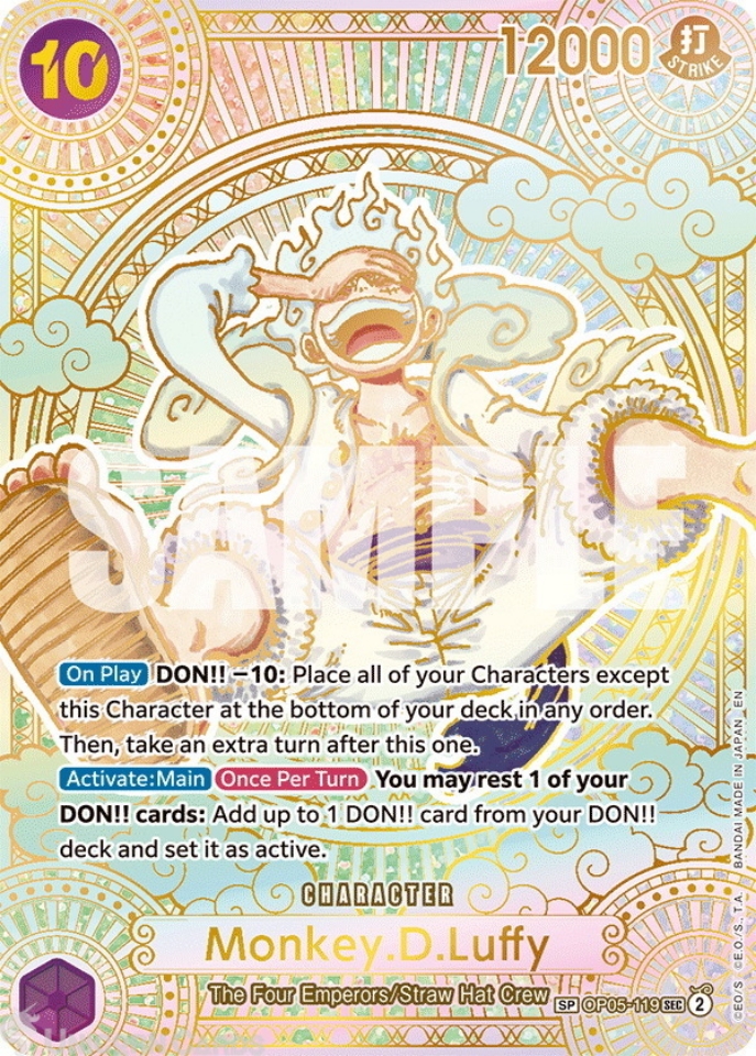 OP05-119 Monkey.D.Luffy : Special Card Gold English One Piece TCG