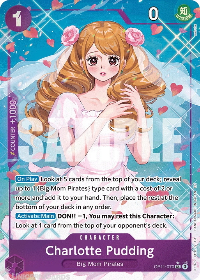 OP11-070 Charlotte Pudding : Super Rare Alternative Art English