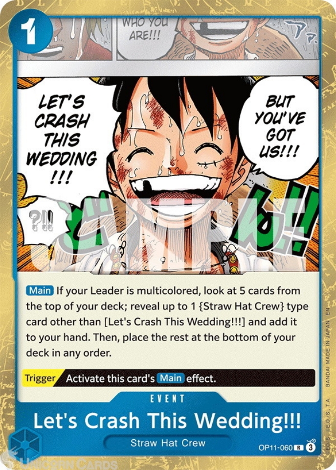 OP11-060 Let's Crash This Wedding!!! : Rare English One Piece TCG
