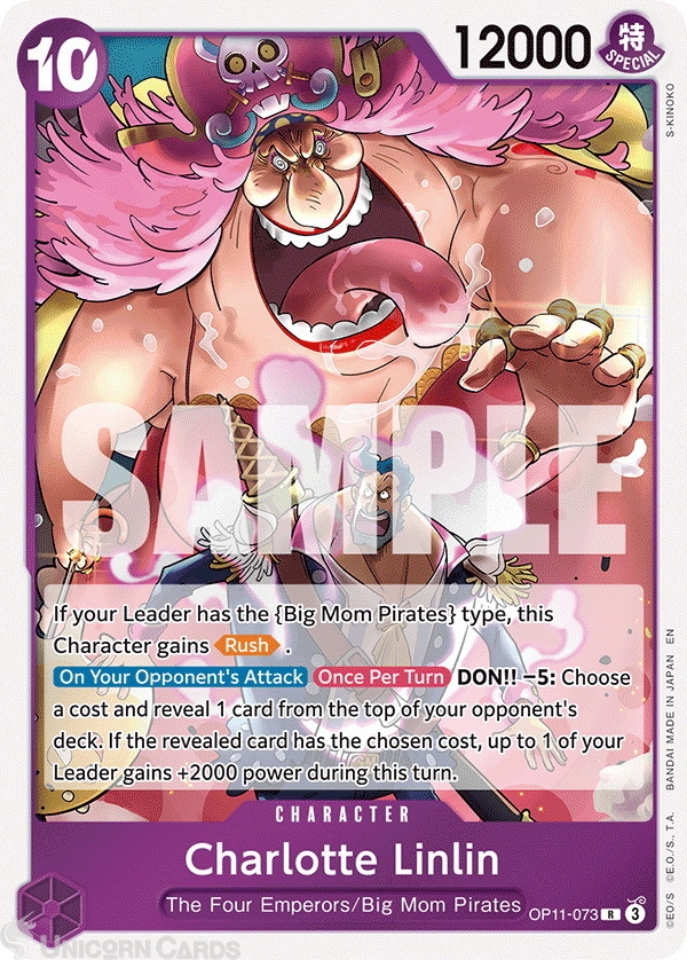 OP11-073 Charlotte Linlin : Rare English One Piece TCG Card : OP11