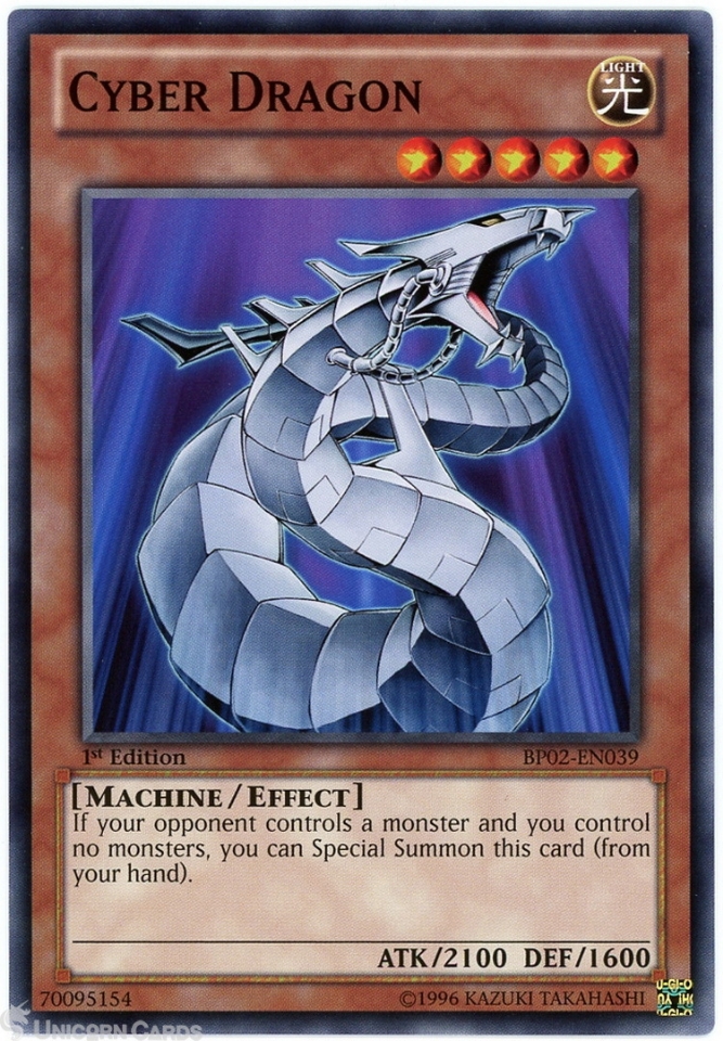 BP02-EN039 Cyber Dragon : Common 1st Edition Mint YuGiOh Card:: Unicorn ...