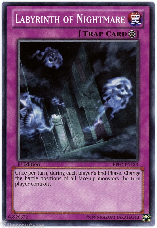 BP02-EN183 Labyrinth of Nightmare : Common 1st Edition Mint YuGiOh