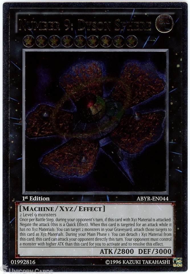 yugioh number 9 dyson sphere deck Number 9: Dyson Sphere [ABYR-EN044] Ultra Rare main image 1