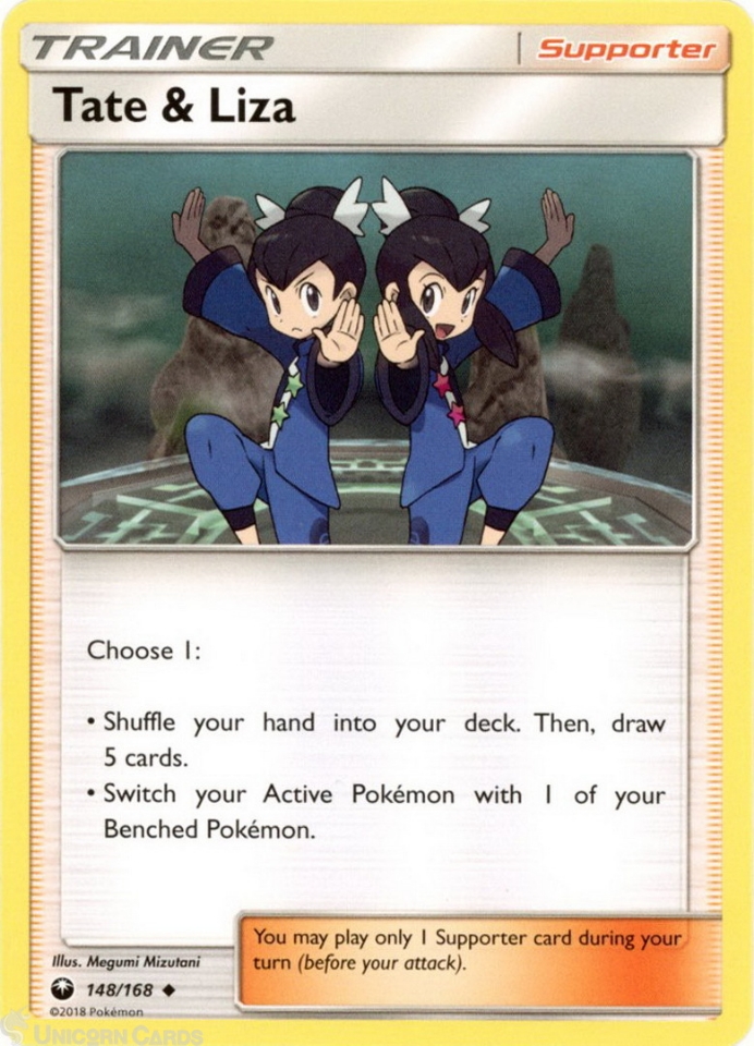 Tate & Liza 148/168 : Uncommon Mint/Near Mint Pokemon Card : SM07