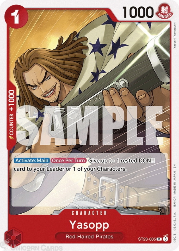 ST23-005 Yasopp : Common English One Piece TCG Card : ST23
