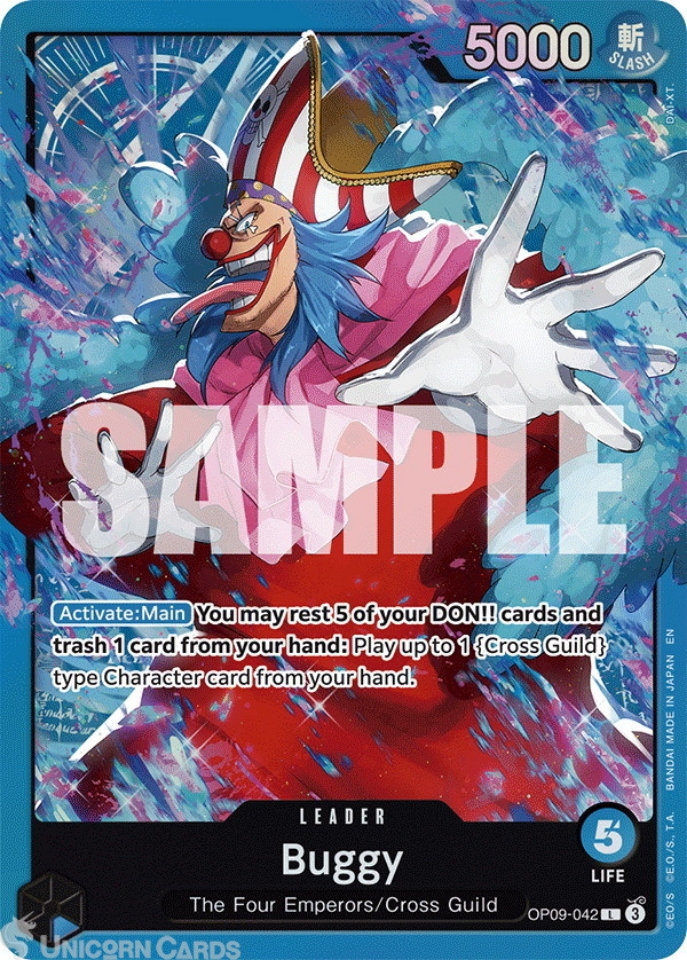 OP09-042 Buggy : Leader English One Piece TCG Card : ST25