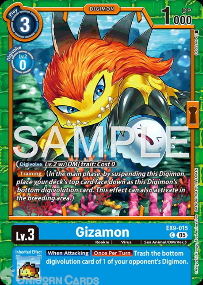EX9-015 Gizamon : Common Digimon Card : EX09: Versus Monsters:: Unicorn ...