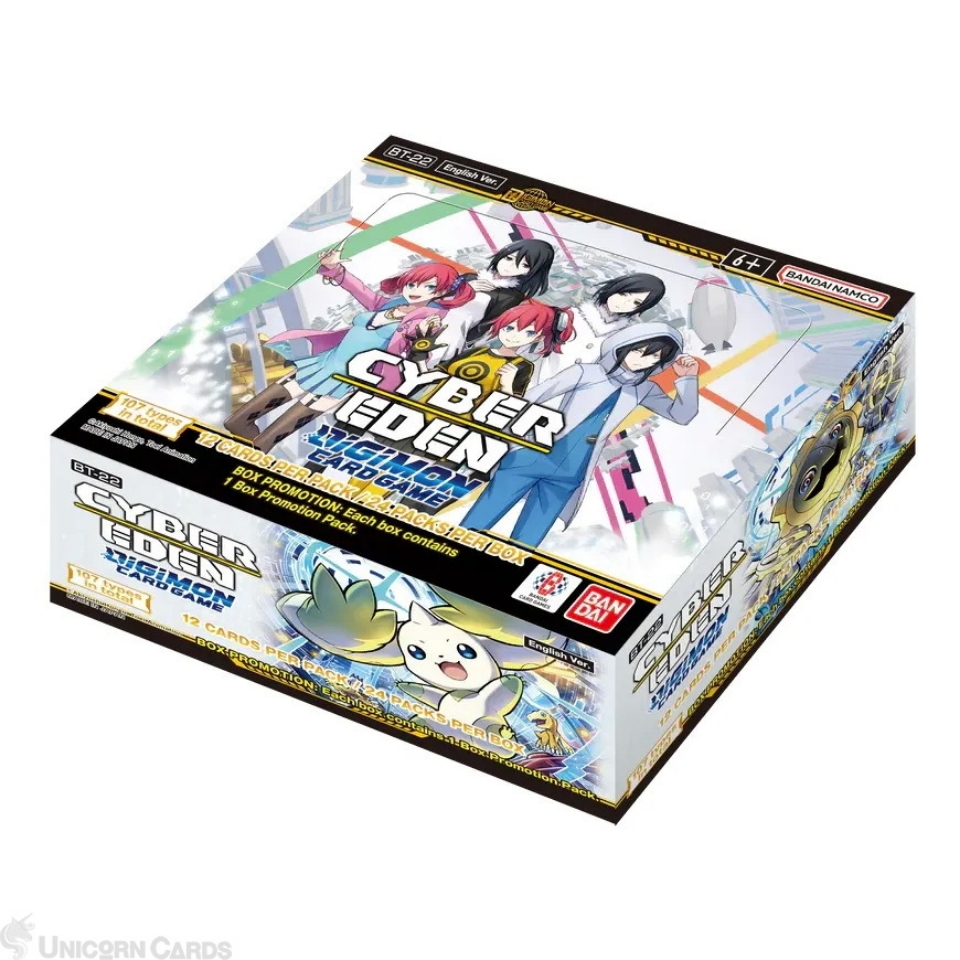 Digimon Card Game: Cyber Eden Booster Display Box [BT22] : In