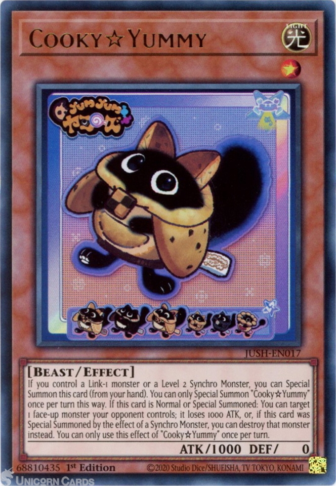 JUSH-EN017 CookyYummy : Ultra Rare 1st Edition Mint YuGiOh Card:: Unicorn  Cards - YuGiOh!, Pokemon, Digimon and MTG TCG Cards for Players and  Collectors.