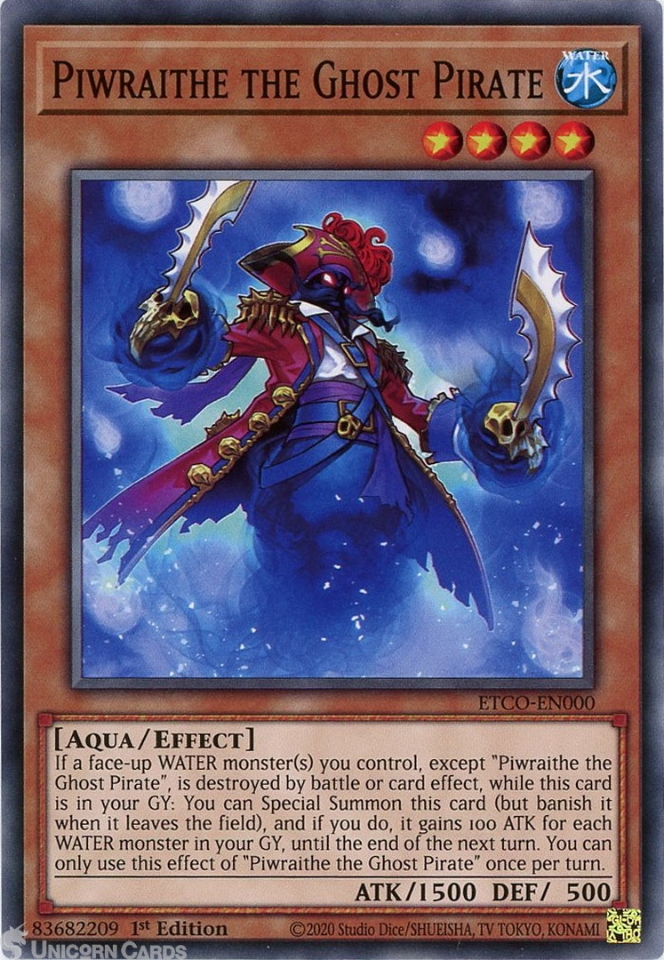 yugioh pirate cards Yu-Gi-Oh! - Skull Mariner (PSV-092) - Pharaohs Servant - 1st Edition may be 1st or Unlimited Edition Piwraithe The Ghost Pirate -