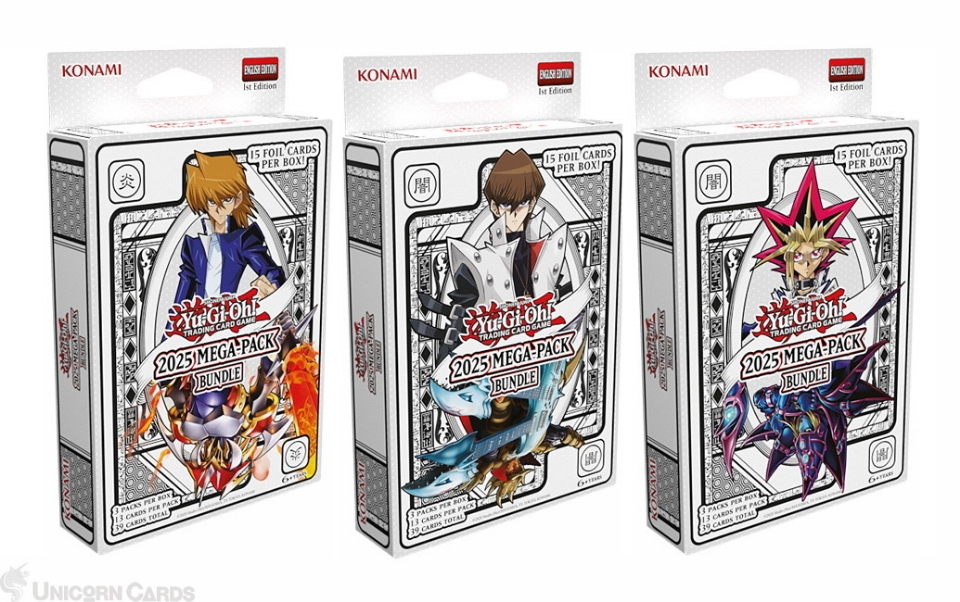 EU英語版Yu-Gi-Oh! Mega Pack Tuckbox 2025 3箱 Yugioh 2025