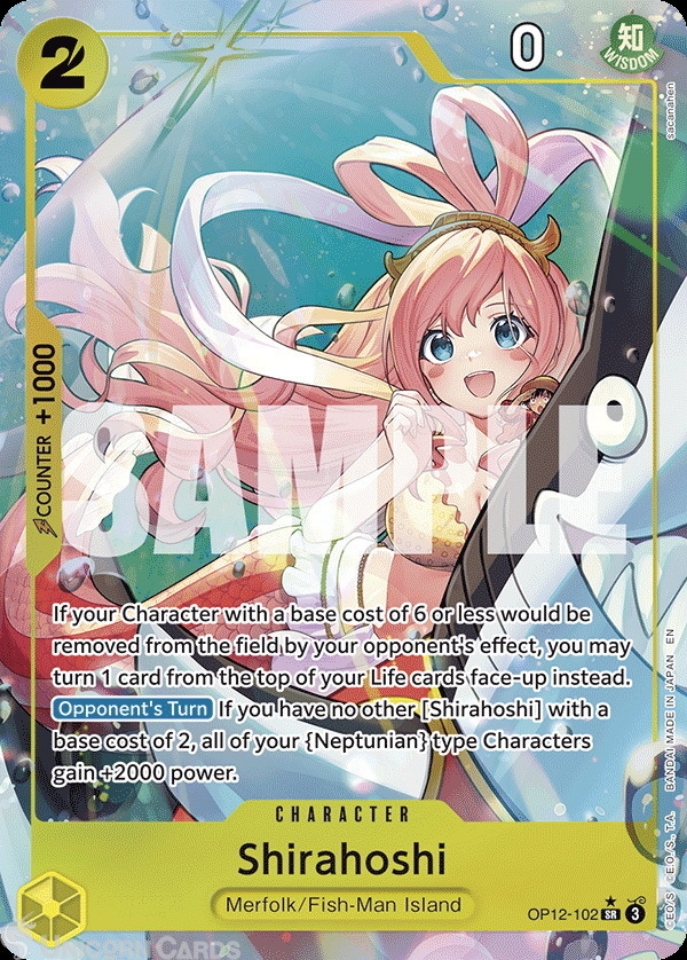 OP12-102 Shirahoshi : Super Rare Alternative Art English One Piece