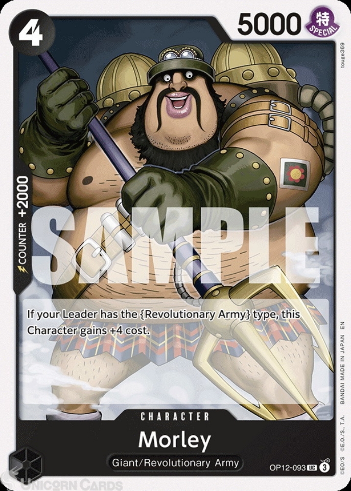 OP12-093 Morley : Uncommon English One Piece TCG Card : OP12
