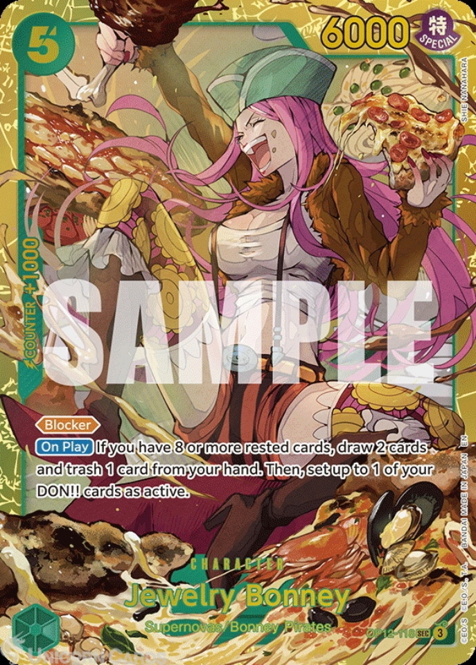 ワンピースカード　Jewelry Bonney 英語版　OP12-118 マンガ OP12-118 Jewelry Bonney : Secret Rare English One Piece TCG Card
