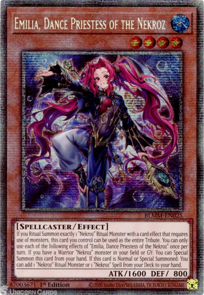 BLMM-EN025 Emilia, Dance Priestess of the Nekroz : Starlight Rare