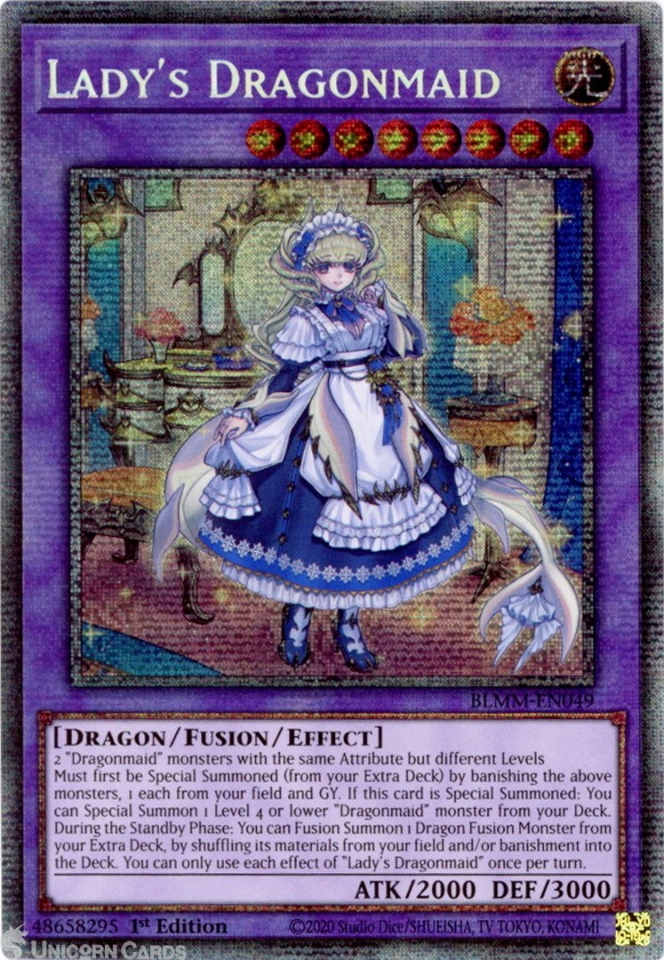 遊戯王 BLMM-EN049 ドラゴンメイド・ラティス Lady's Dragonmaid (英語版 1st Edition スターライトレア) Battles of Legend：Monster Mayhem 0226946_blmm-en049-ladys-