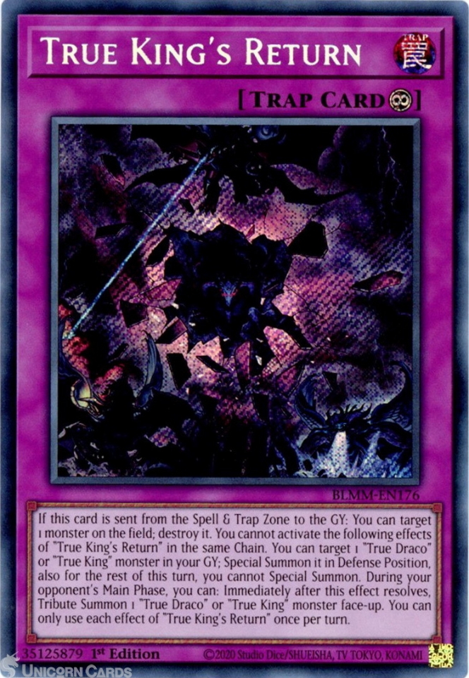 yugioh true king cards YU-GI-OH! / King's Return (Ultra) / Maximum Crisis (MACR-EN069) / A English Single Individual Card : Toys & Games may be 1st or Unlimited Edition Yugioh 1st Ed True King
