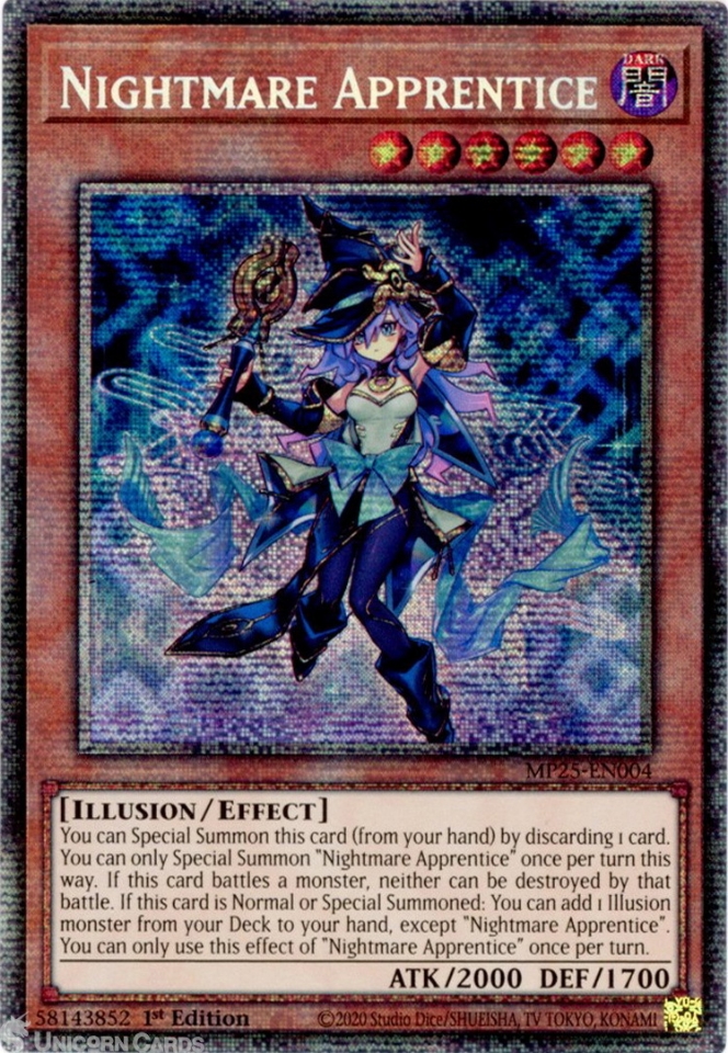 MP25-EN004 Nightmare Apprentice : Starlight Rare 1st Edition Mint ...