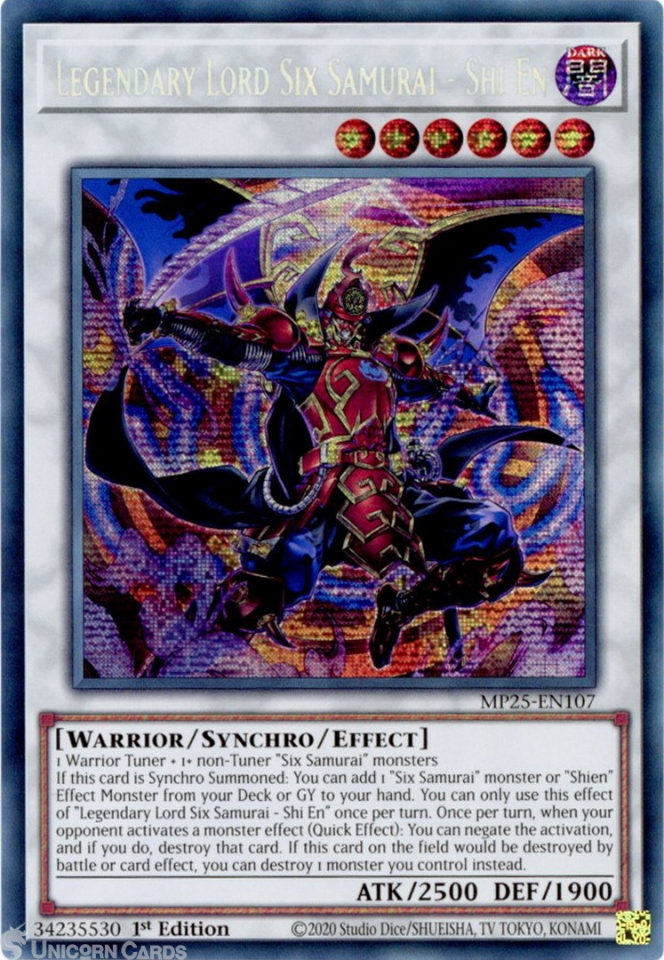 MP25-EN107 Legendary Lord Six Samurai - Shi En : Prismatic Secret