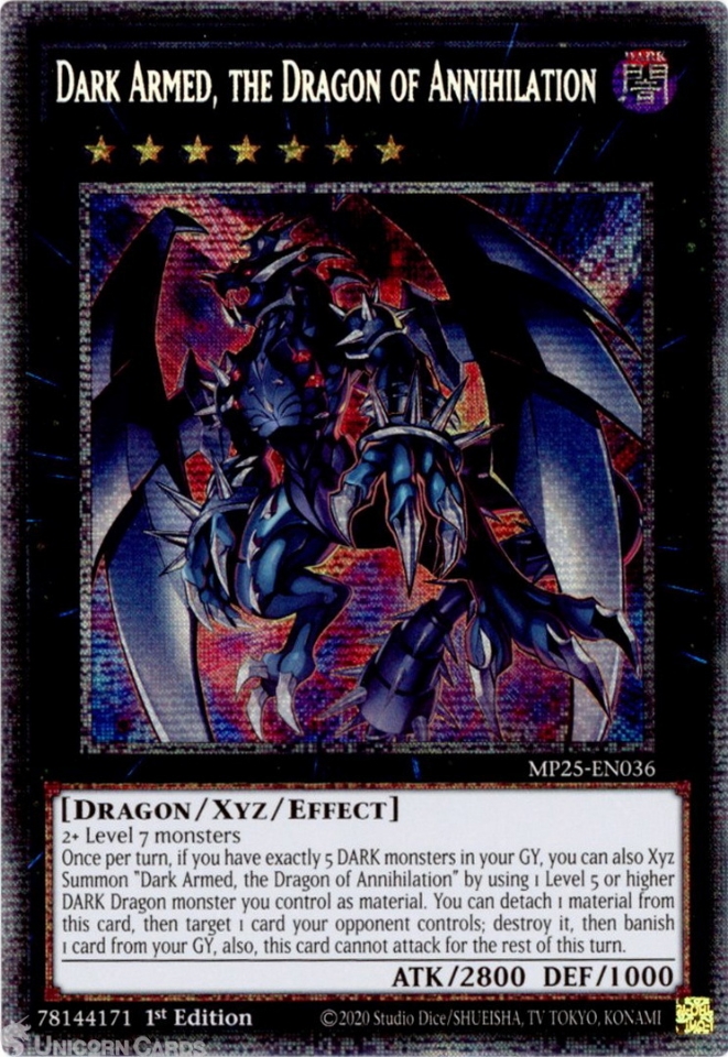 yugioh card dark armed dragon Yugioh Dark Armed Dragon GFP2-EN179 Ghost Rare 1st Edition Near Mint