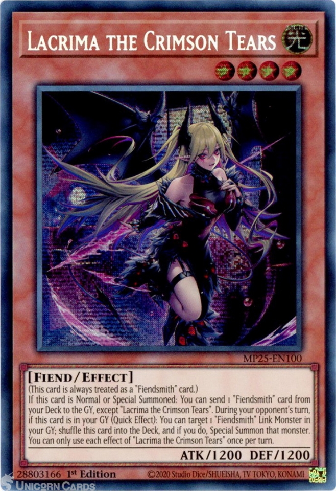 MP25-EN100 Lacrima the Crimson Tears : Prismatic Secret Rare 1st