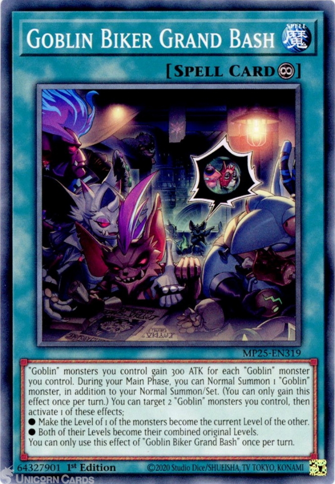 MP25-EN319 Goblin Biker Grand Bash : Common 1st Edition Mint
