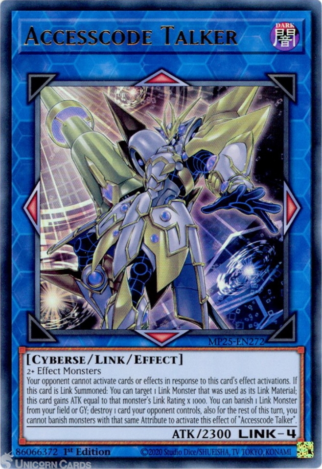 MP25-EN272 Accesscode Talker : Ultra Rare 1st Edition Mint YuGiOh