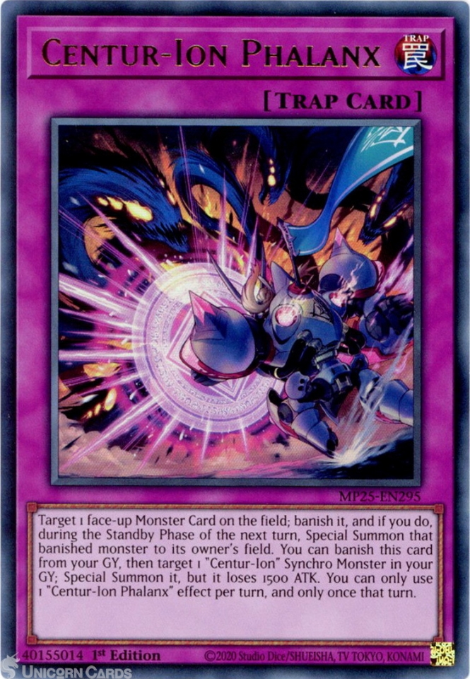 MP25-EN295 Centur-Ion Phalanx : Ultra Rare 1st Edition Mint YuGiOh Card ...