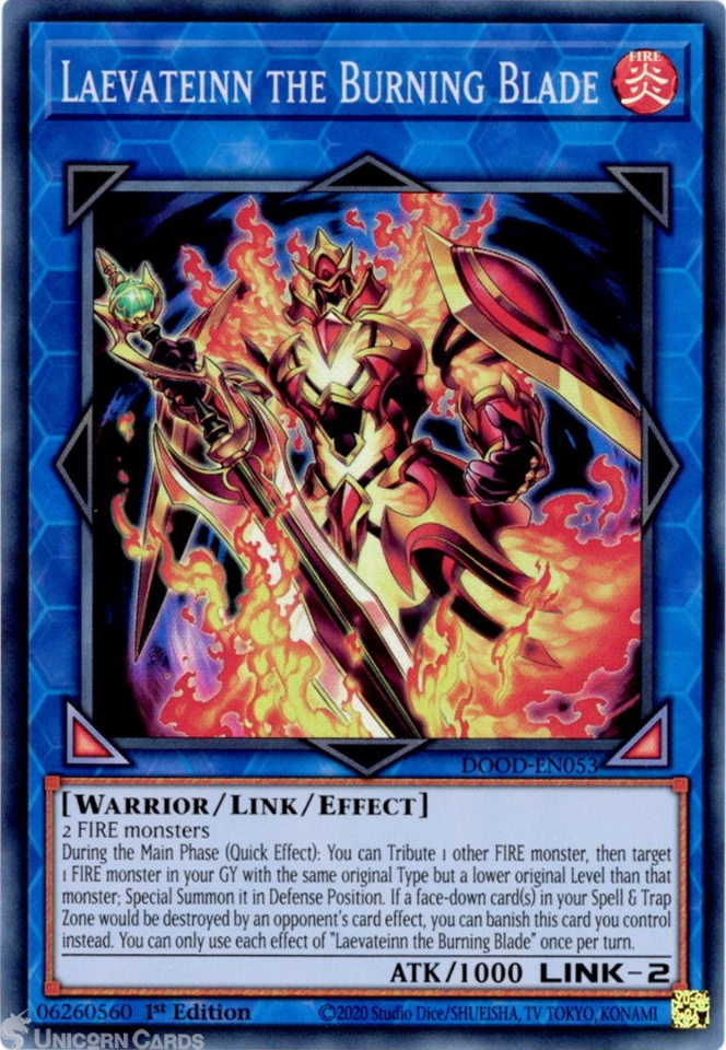 DOOD-EN053 Laevateinn the Burning Blade : Super Rare 1st Edition