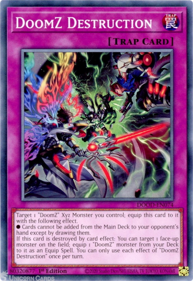 DOOD-EN074 DoomZ Destruction : Common 1st Edition Mint YuGiOh Card::  Unicorn Cards - YuGiOh!, Pokemon, Digimon and MTG TCG Cards for Players and  Collectors.