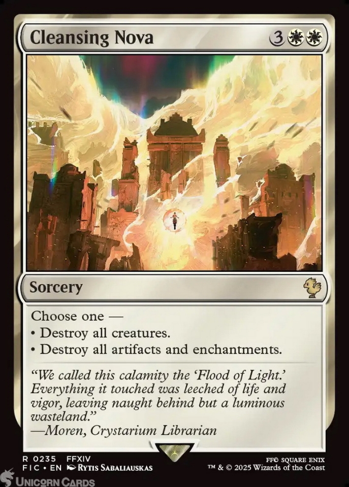 Cleansing Nova : Mint MTG Card : Final Fantasy Commander Decks ...