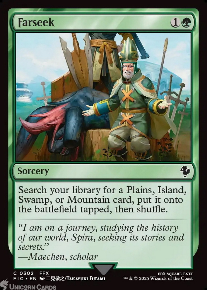 Farseek : Mint MTG Card : Final Fantasy Commander Decks:: Unicorn Cards ...