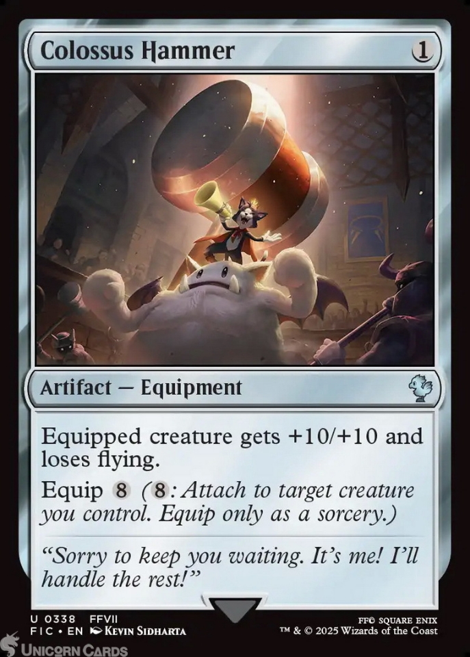 Colossus Hammer : Mint MTG Card : Final Fantasy Commander Decks ...