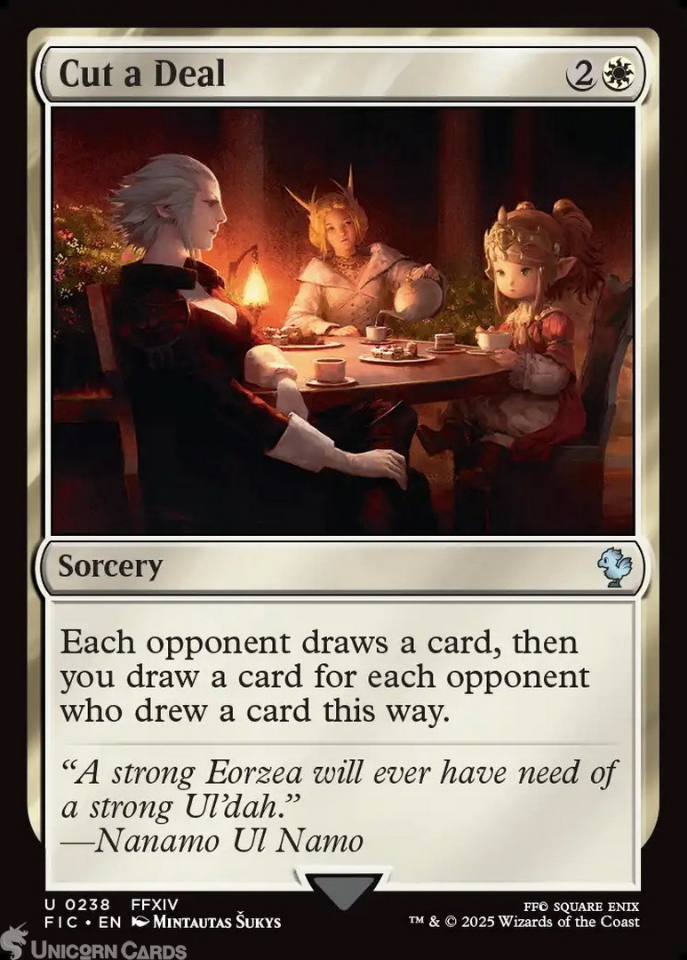 Cut a Deal : Mint MTG Card : Final Fantasy Commander Decks:: Unicorn Cards  - YuGiOh!, Pokemon, Digimon and MTG TCG Cards for Players and Collectors.