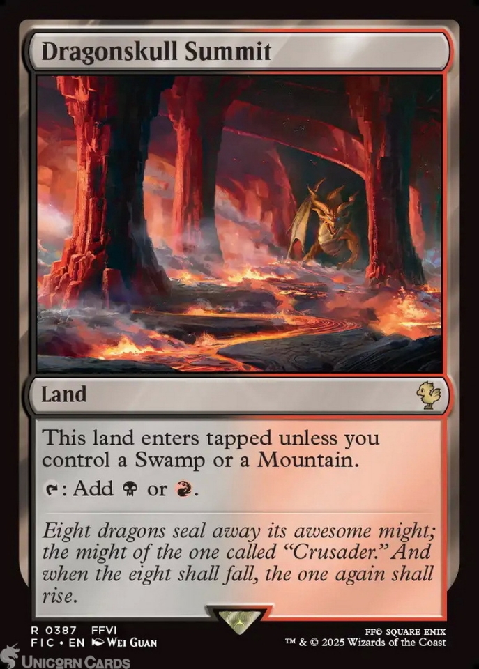 Dragonskull Summit : Mint MTG Card : Final Fantasy Commander Decks::  Unicorn Cards - YuGiOh!, Pokemon, Digimon and MTG TCG Cards for Players and  Collectors.