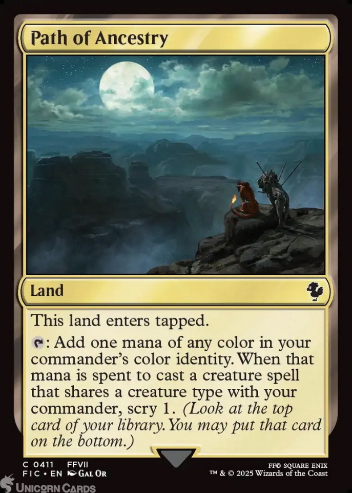Path of Ancestry : Mint MTG Card : Final Fantasy Commander Decks:: Unicorn  Cards - YuGiOh!, Pokemon, Digimon and MTG TCG Cards for Players and  Collectors.
