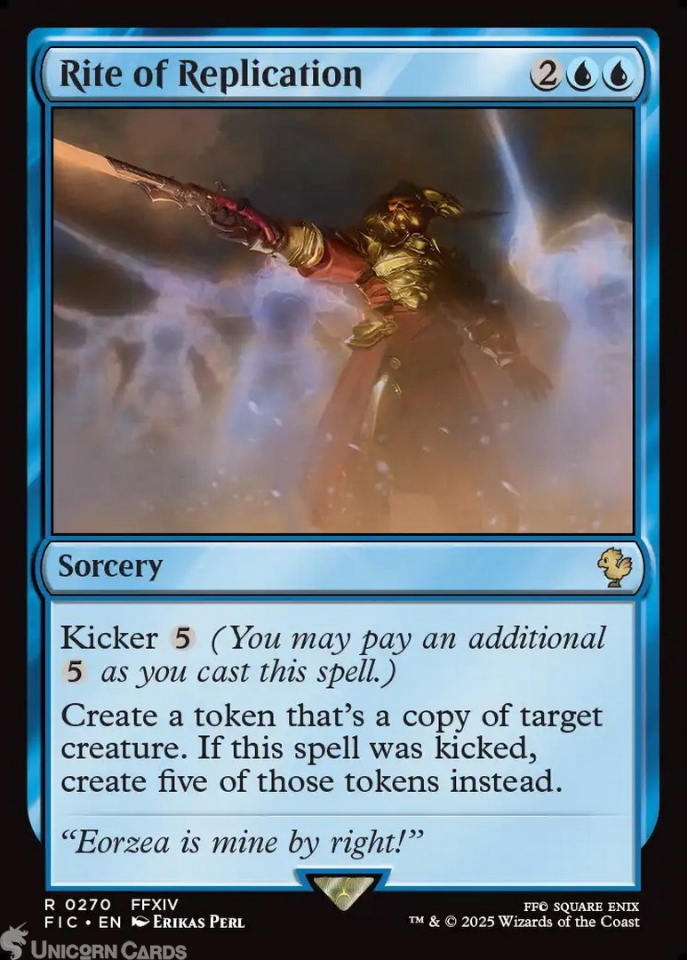 Rite of Replication : Mint MTG Card : Final Fantasy Commander Decks ...
