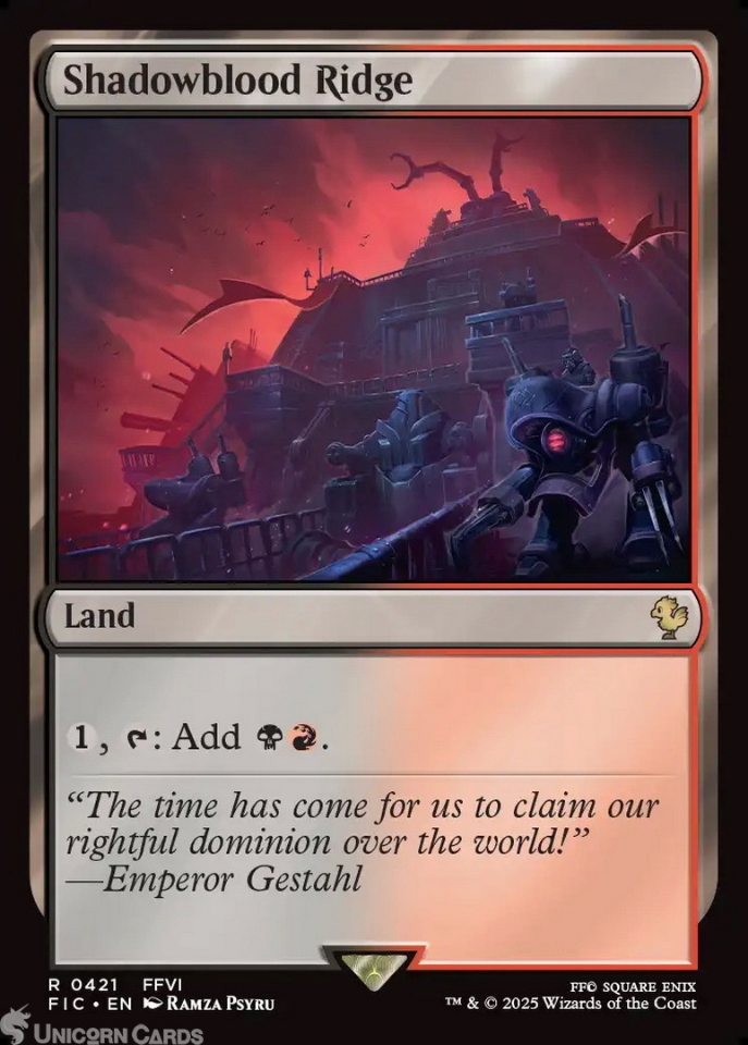 shadow final fantasy mtg Magic The Gathering - Universes Beyond - Final Fantasy - Commander main image 1