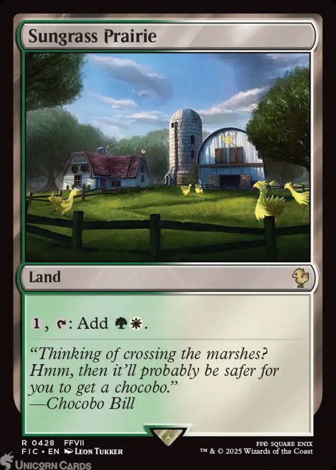 Sungrass Prairie : Mint MTG Card : Final Fantasy Commander Decks ...