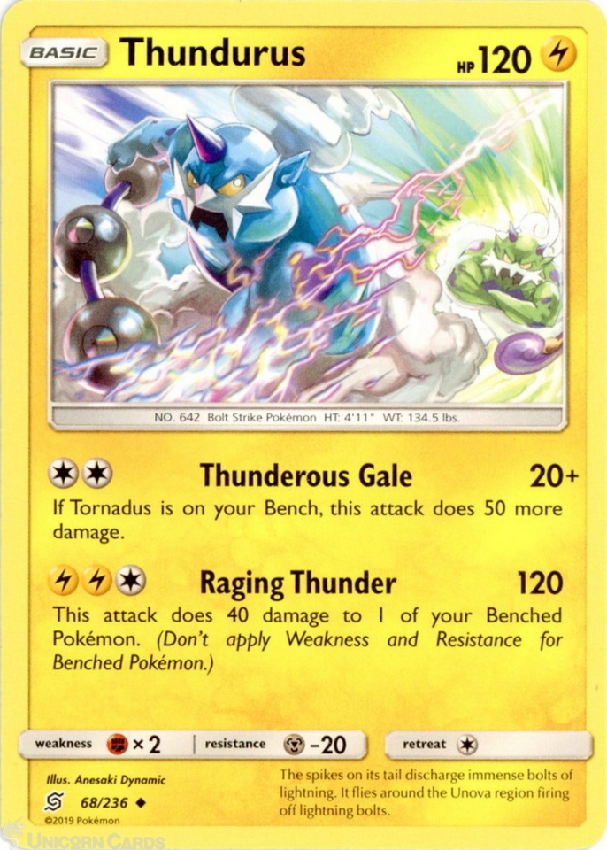 thundurus pokemon card price EX shuffle your deck Pokemon - Thundurus GX -