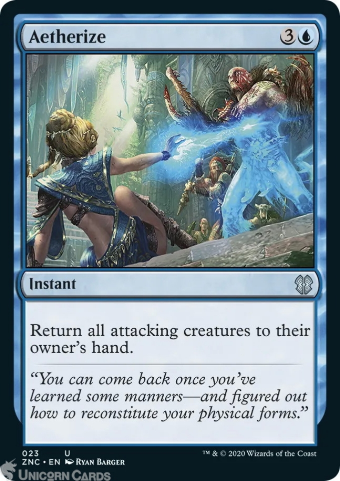 Aetherize : Mint MTG Card : Zendikar Rising Commander Decks:: Unicorn ...