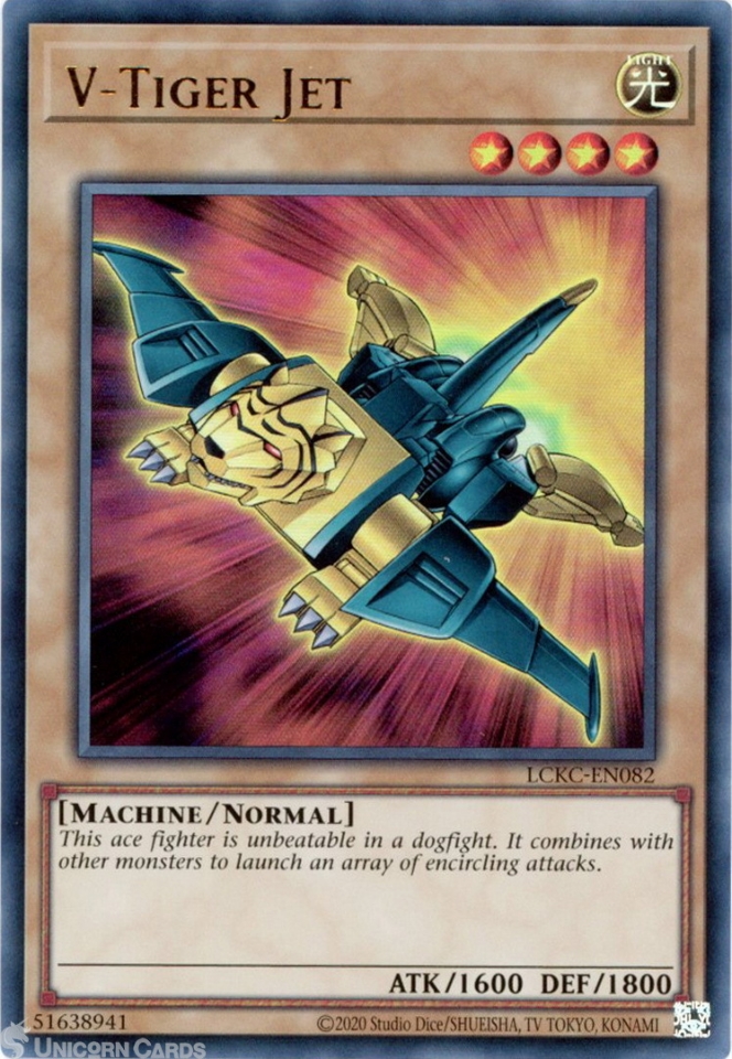LCKC-EN082 V-Tiger Jet : Ultra Rare UNL Edition Mint YuGiOh Card ...