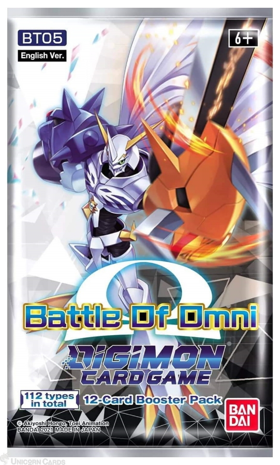 Digimon Card Game Battle Of Omni Booster Pack x1 [BT05