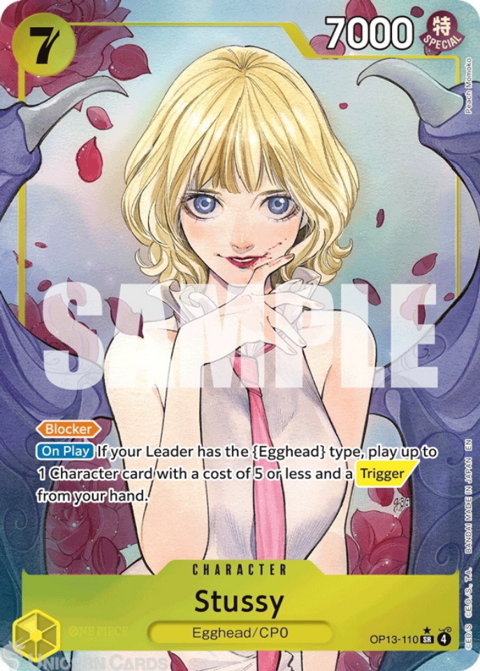 OP13-110 Stussy : Super Rare Alternative Art English One Piece TCG