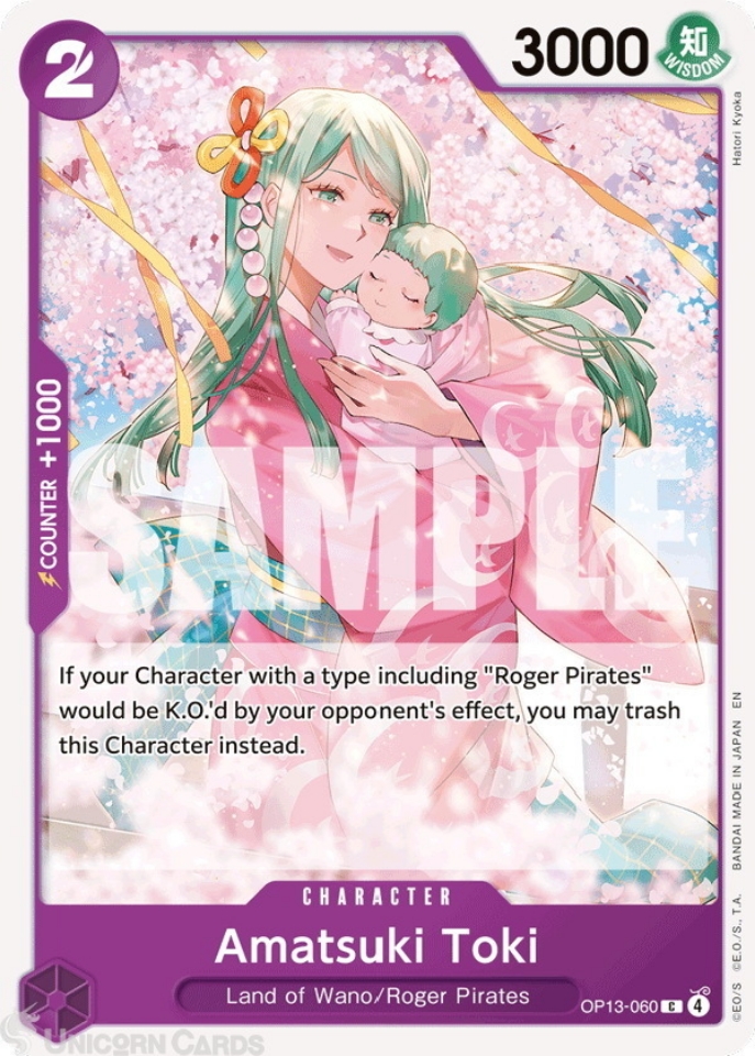 OP13-060 Amatsuki Toki : Common English One Piece TCG Card : OP13