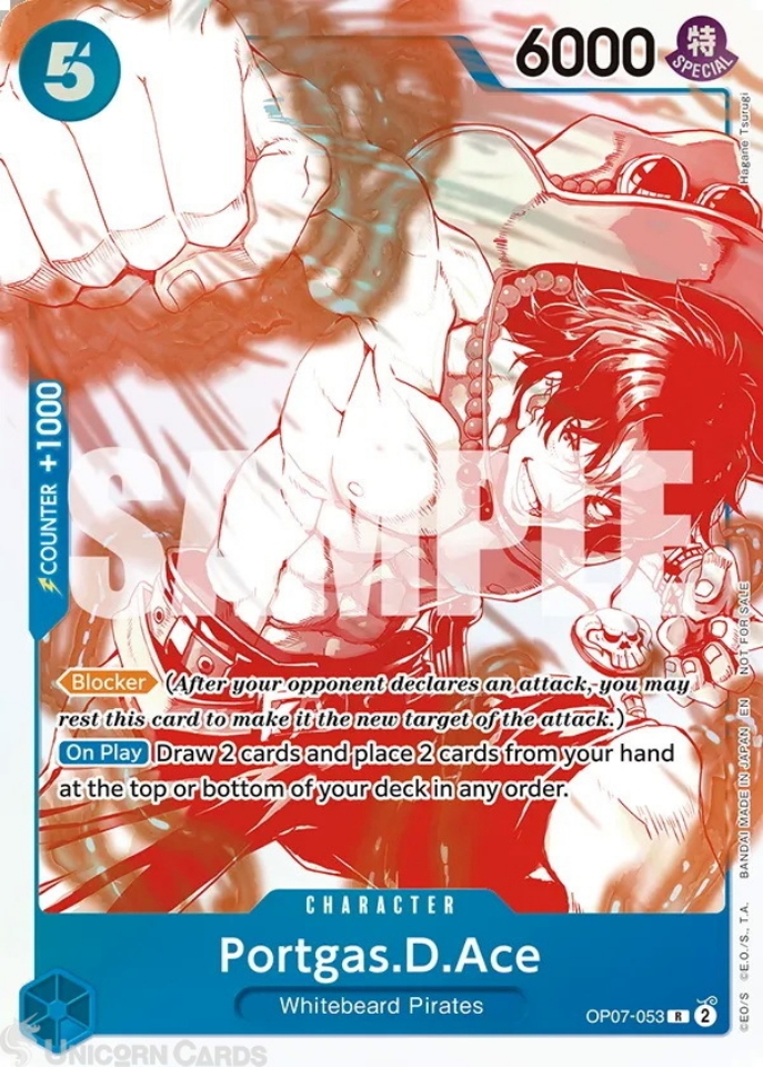 OP07-053 Portgas.D.Ace : Rare Promo Foil English One Piece TCG